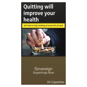 Sovereign Superkings Blue Cigarettes 20 Pack