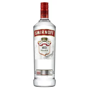 Smirnoff No.21 Red Label Vodka Bottle 1L
