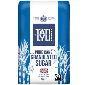 Tate & Lyle Pure Cane Granulated Sugar 1kg