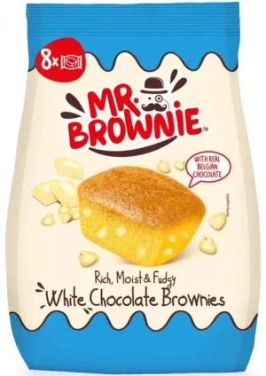 Mr. Brownie 8 White Chocolate Brownies 200g
