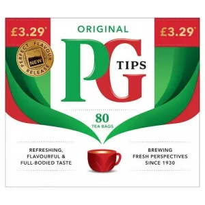 PG Tips 80 Original Tea Bags 232g