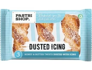 PASTRI SHOP 3 Honey & Butter Twists - Dusted Icing 112.5g