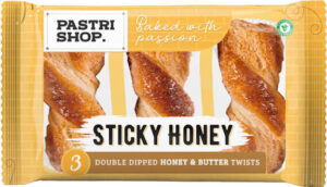 PASTRI SHOP 3 Honey & Butter Twists - Sticky Honey 112.5g
