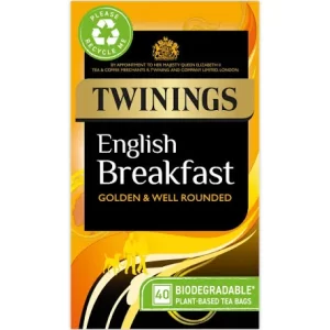 Twinings English Breakfast 40 Tea Bags 100g